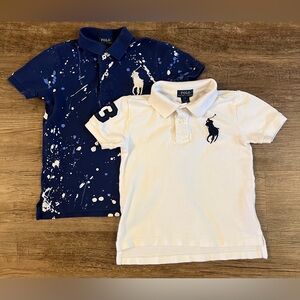 Polo Ralph Lauren Big Pony Cotton Mesh Polo boys size 5 Lot Of 2